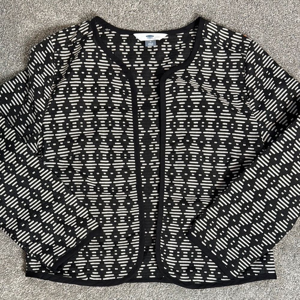 Old Navy print open front cardigan